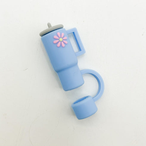 Outdoor Cup Lid Straw Cap Silicone Anti-plug Accessories Cute Tumbler Straw Toppers for Tumblers, Dust-Proof Drinking Straw Caps for Reusable Straws Tips